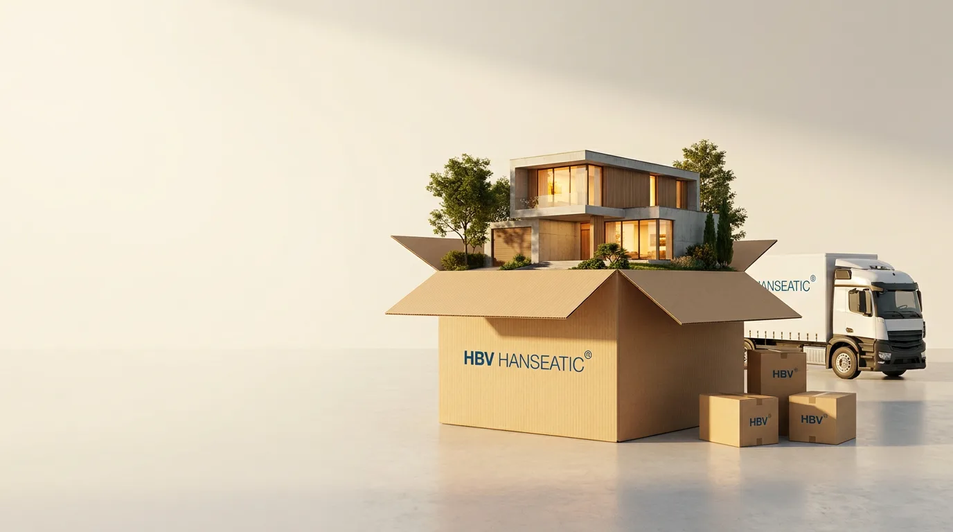 Ein neues Zuhause im Umzugskarton – Symbol für planbare Umzugskosten